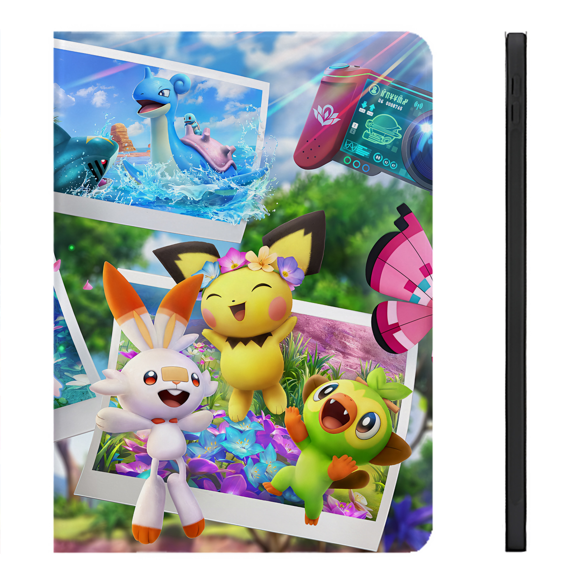 （画像用） ポケットモンスター Pokémon IPadケース ペンホルダー付き ブックスタイルデザイン